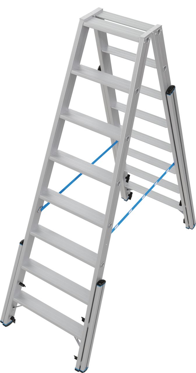 STABILO Teleskop-Stufen-DoppelLeiter
