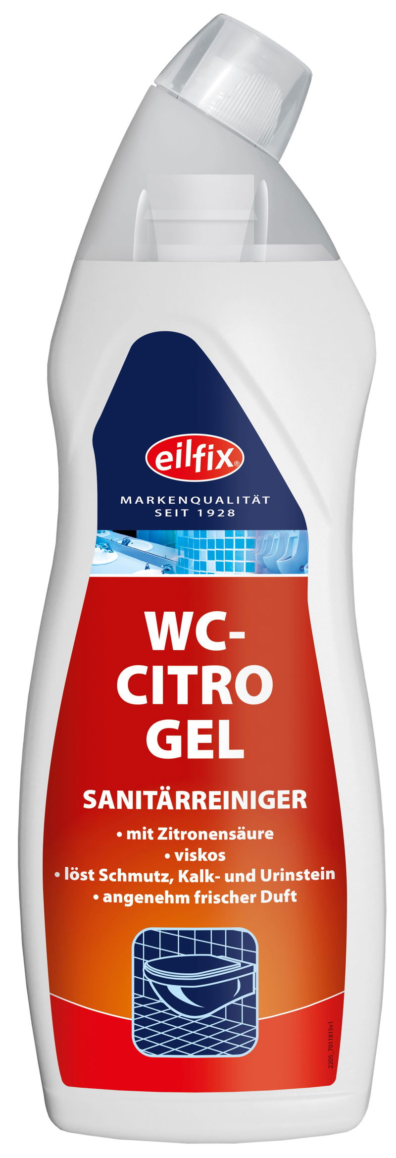 Eilfix WC-Reiniger-Gel Citro, 750 ml Knickhalsflasche