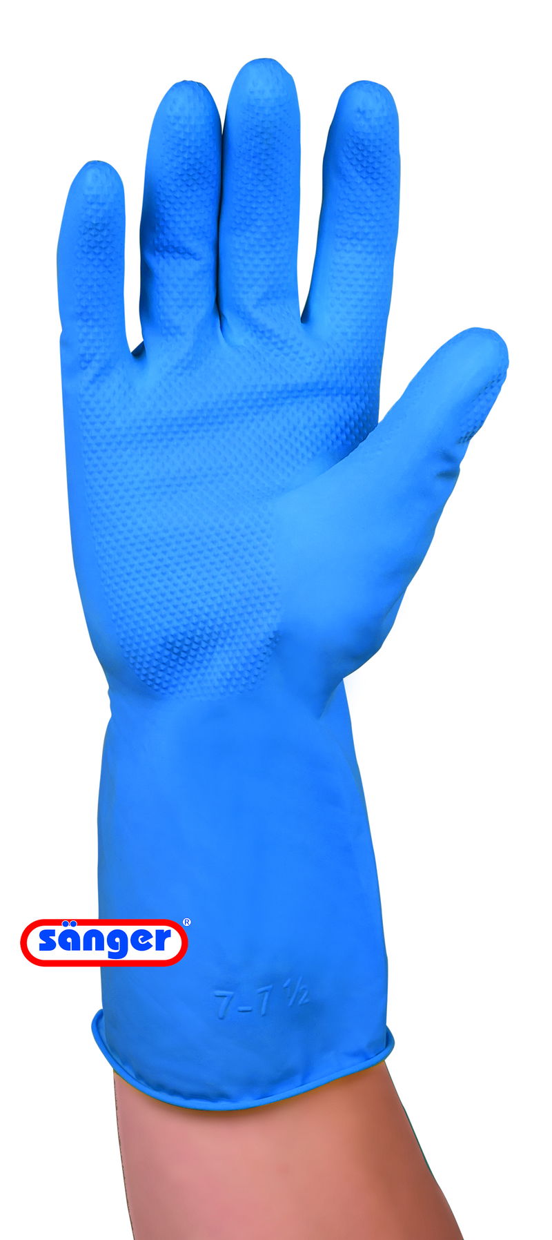 Sänger Gummihandschuh blau