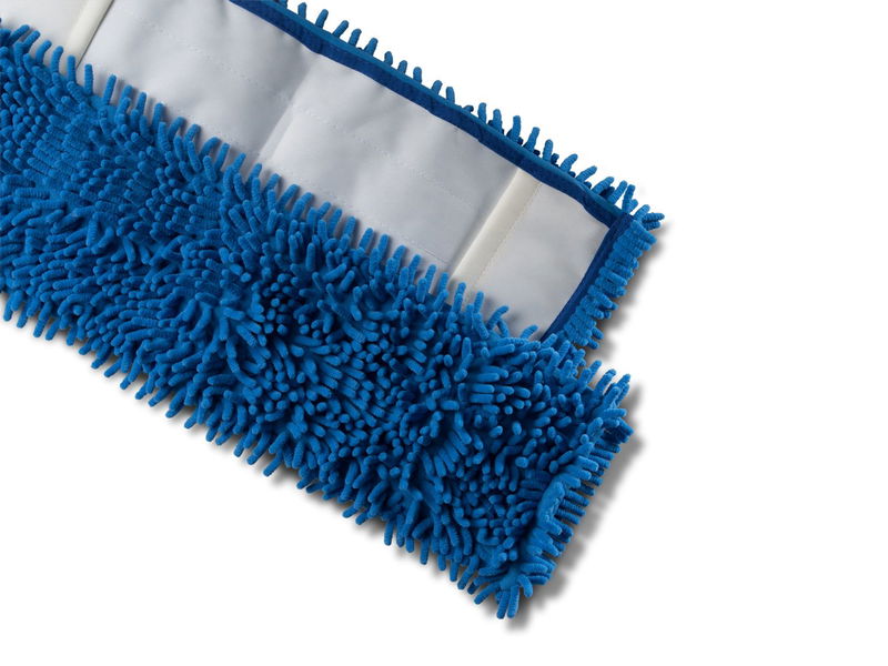 Chenille-Mopp blau