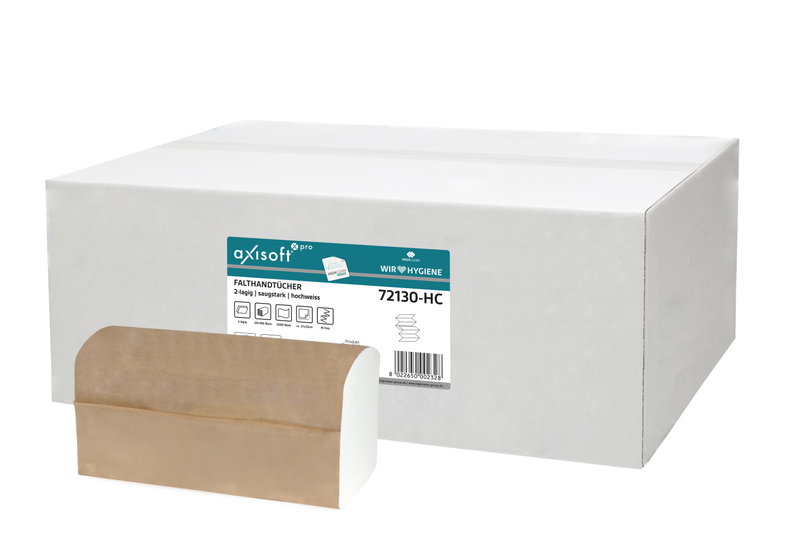axisoft pro Papierhandtücher W-Falz 2