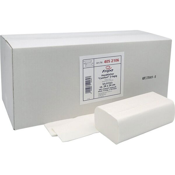 Fripa Papierhandtücher W-Falz schmal lang 2