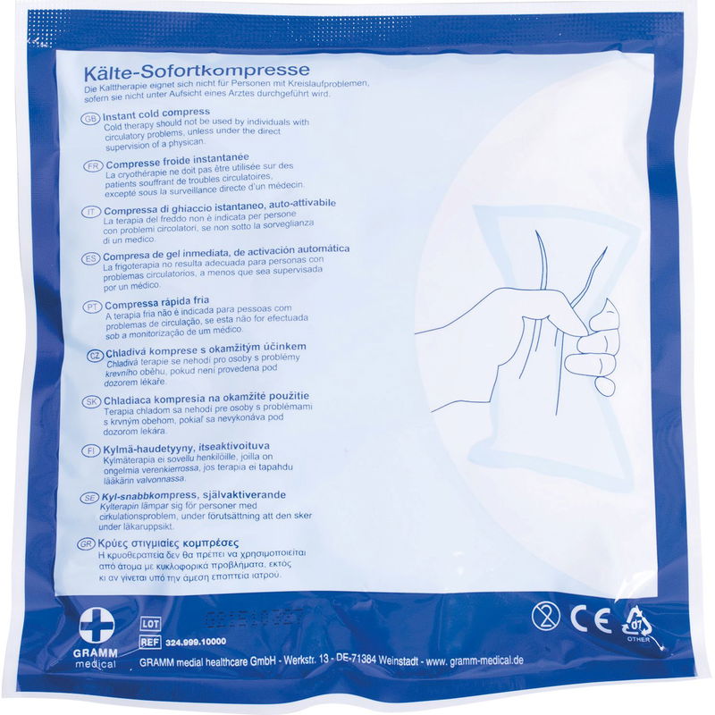 Gramm Kälte-Sofort-Kompresse