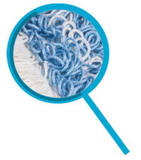 Hygienemopp blau