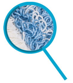 Hygienemopp blau