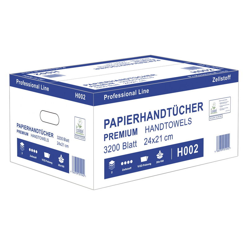 Papierhandtücher Premium V-Falz 2