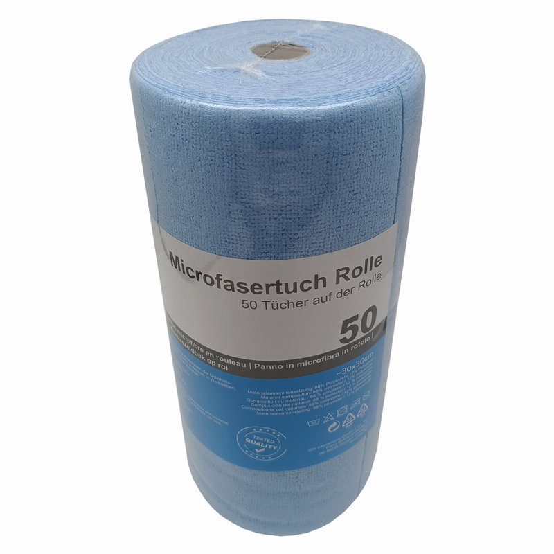 Mikrofaser auf der Rolle - blau