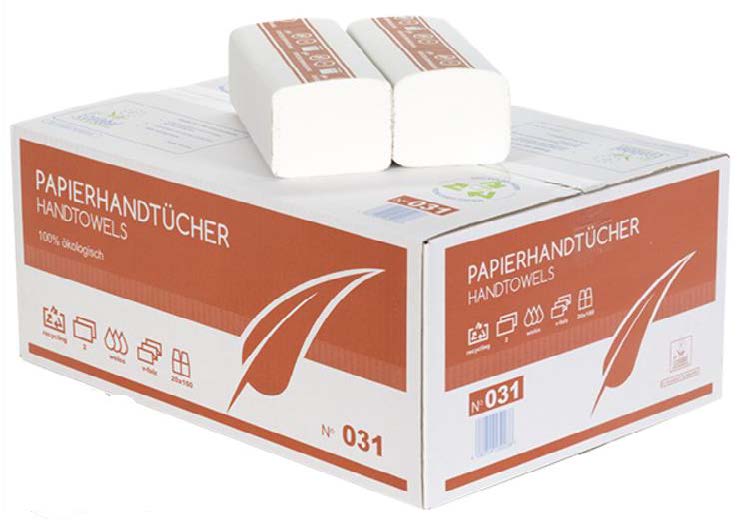 Papierhandtücher Eco Plus V-Falz 2