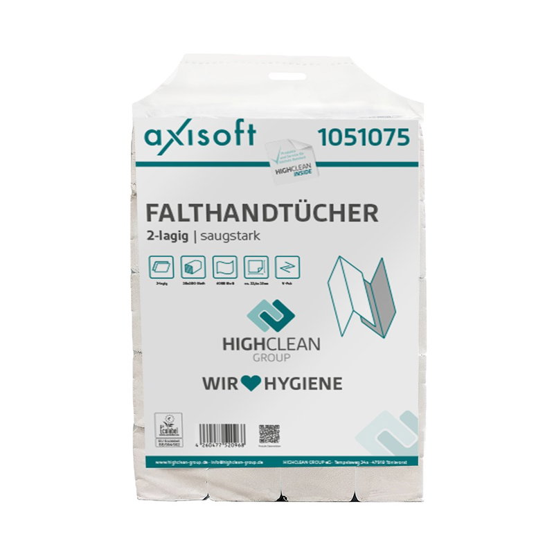 axisoft Papierhandtücher V-Falz 2